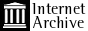 a web button reading 'internet archive' with the internet archive logo on the left