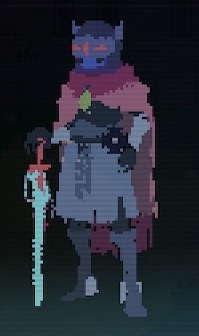 the drifter on the game's menu screen